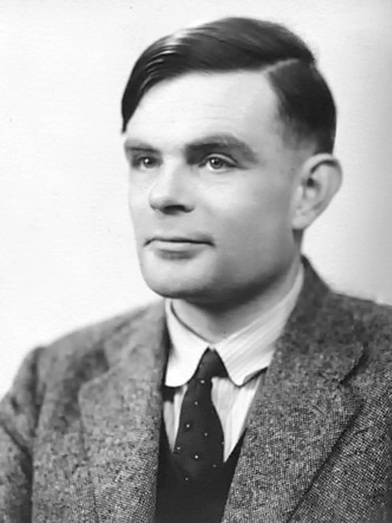Alan Turing, em retrato de 1951